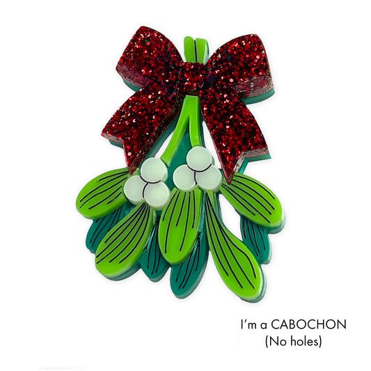 Cabochon Mistletoe kiss deluxe