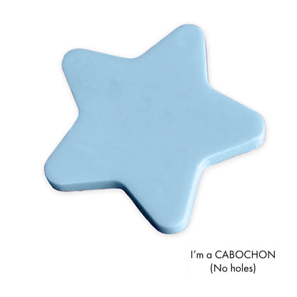 Cabochon Rounded Star laser cut