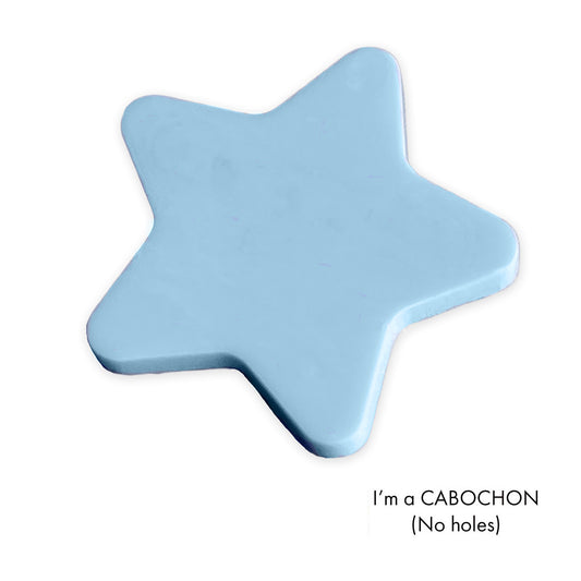 Cabochon Rounded Star laser cut