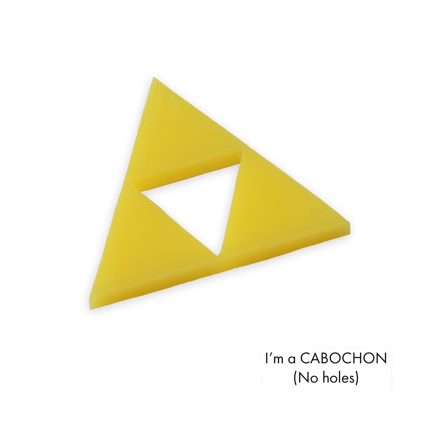 Cabochon Triforce Zelda laser cut