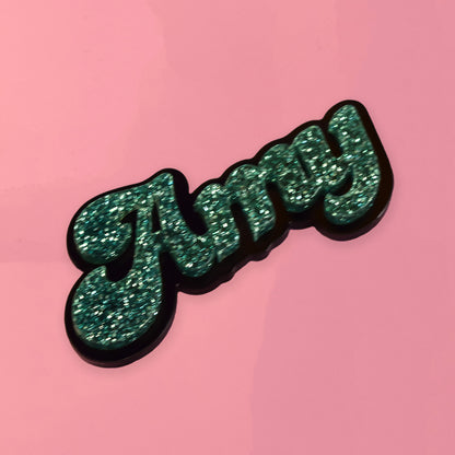 Candy custom word brooch, kit or Assembled