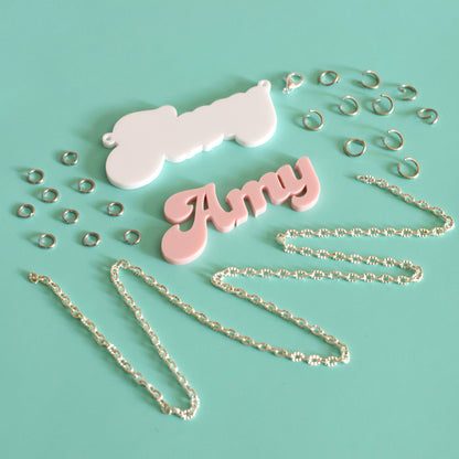 Candy font word necklace kit