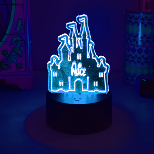 Princess castle custom colour change lamp & remore control