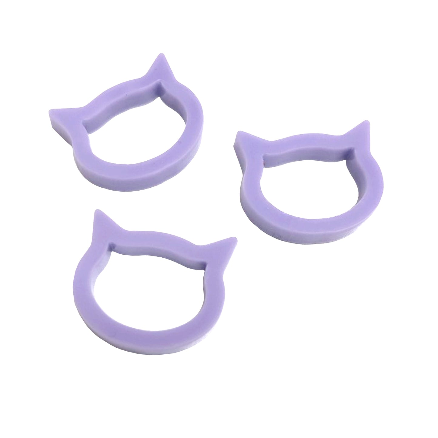 8 hollow cat face link shapes, 2cm