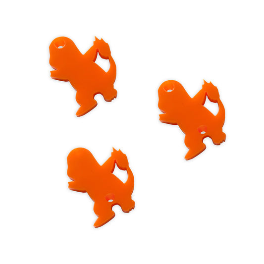 8 Charmander Pokemon link shapes, 2cm