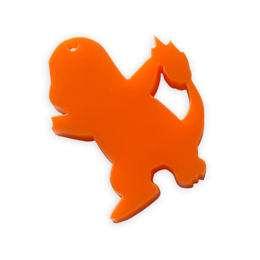 Charmander Pokemon laser cut charm