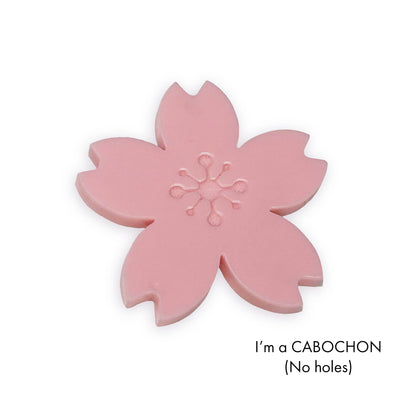 Cabochon Sakura cherry blossom laser cut