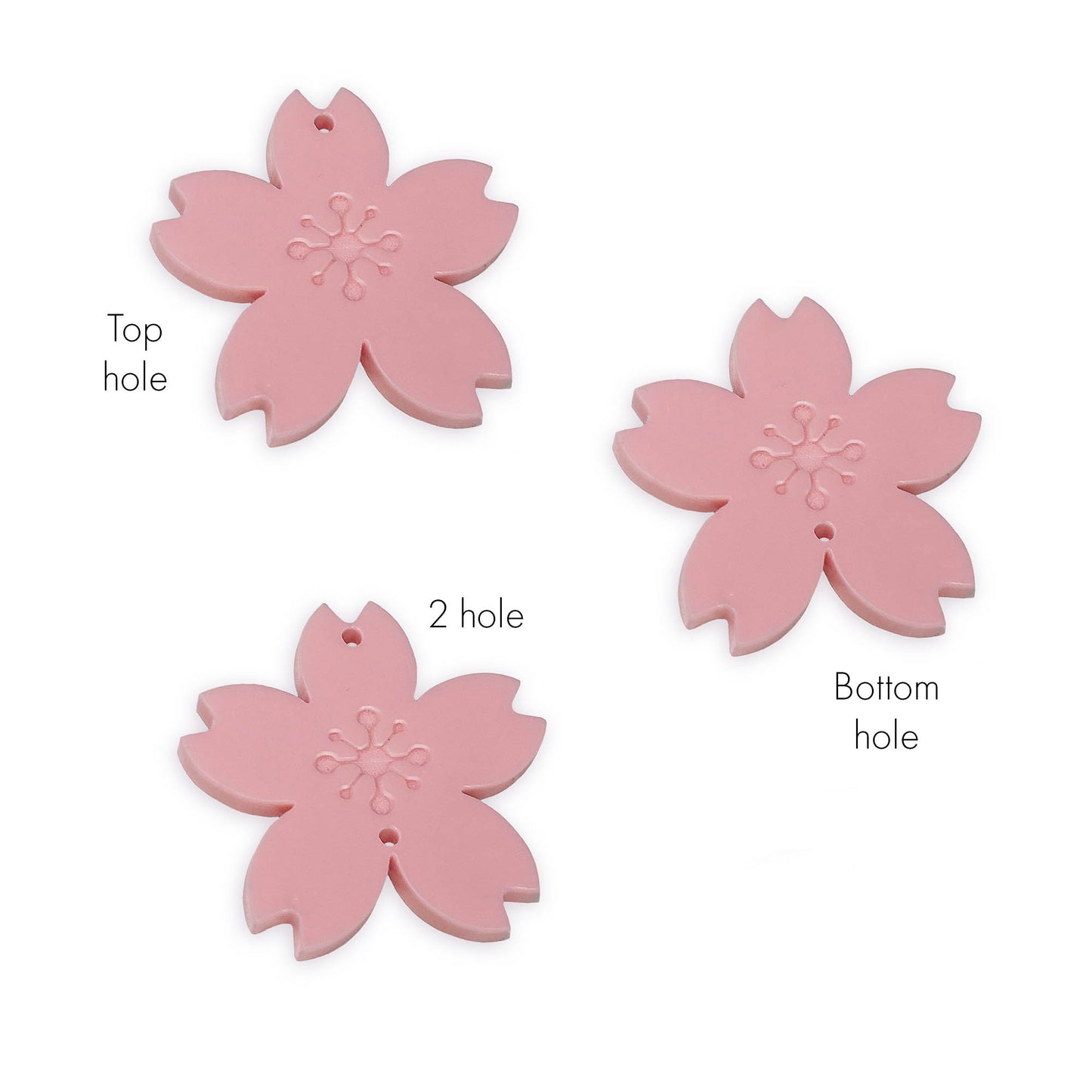 8 Sakura link shapes, 2cm