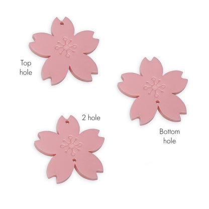 8 Sakura link shapes, 2cm