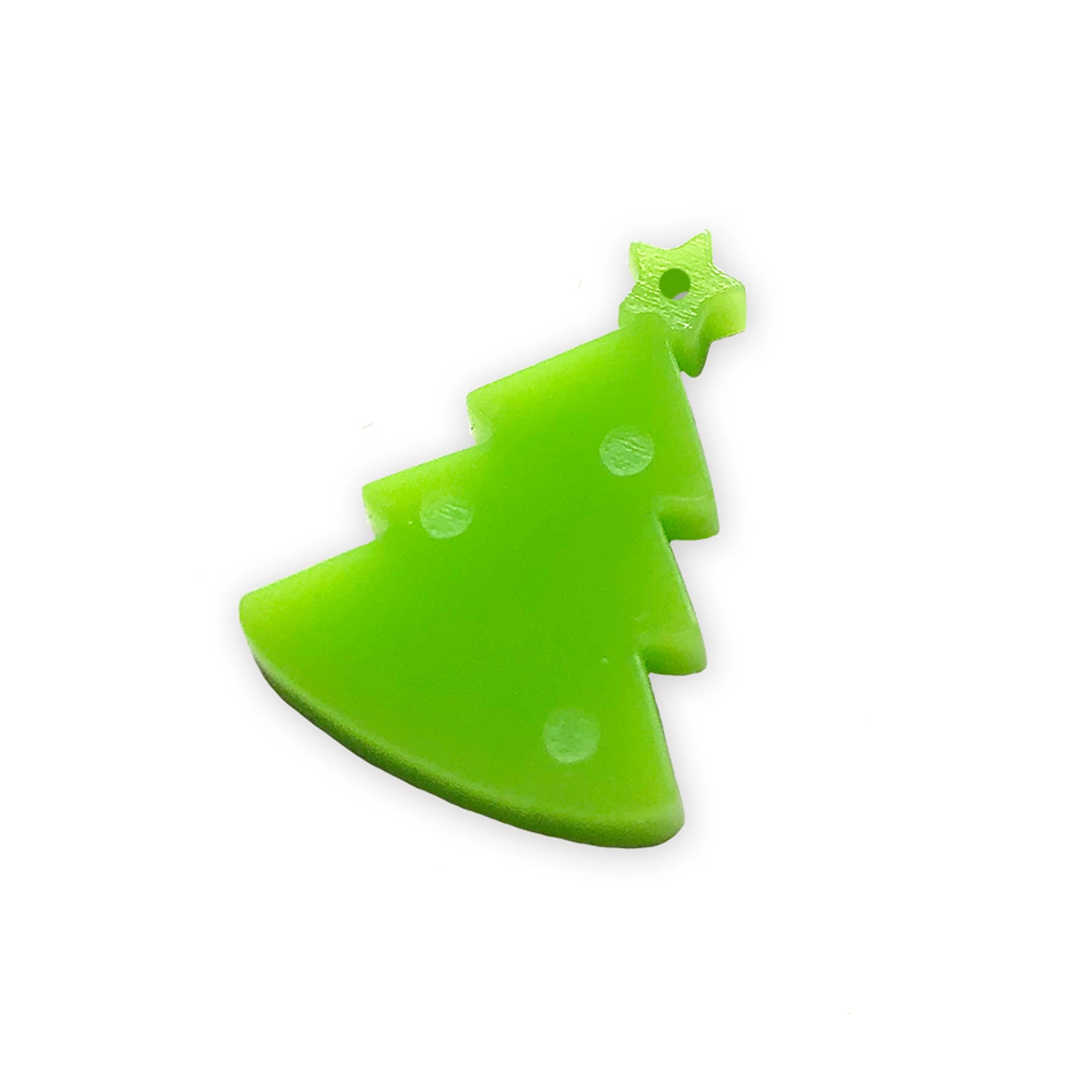 Christmas tree egraved laser cut charm