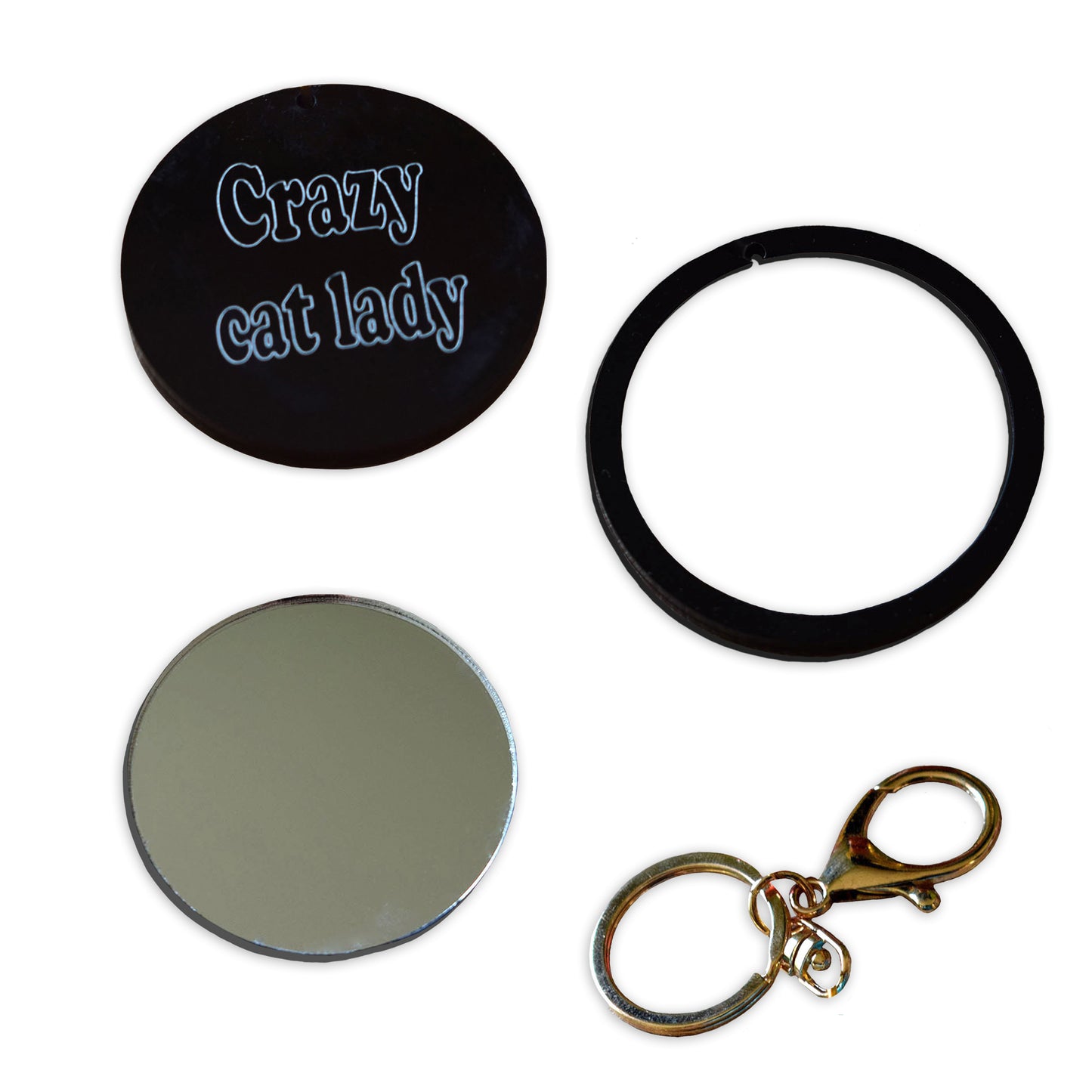 Custom wording 'Round' mirror kit