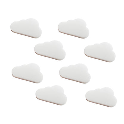 8 cloud cabochons, laser cut