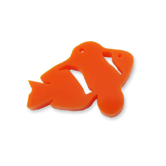 Clown fish laser cut charm