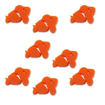 8 clown fish cabochons, laser cut