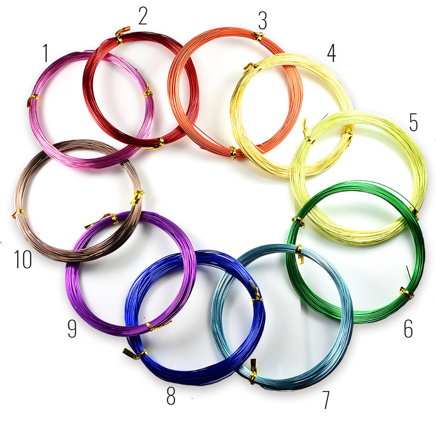 10M, 0.8mm thick colour jewellery wire