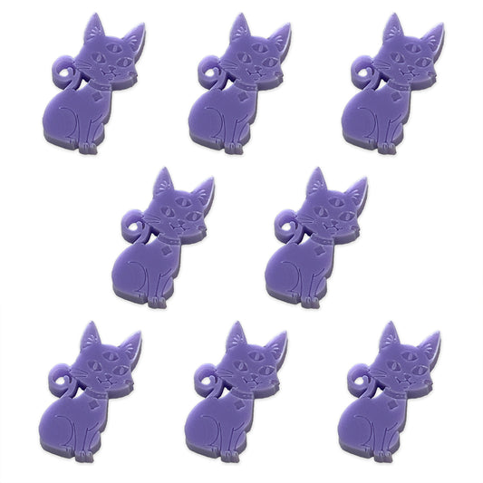 8 Cosmic Kitty cabochons, 2cm