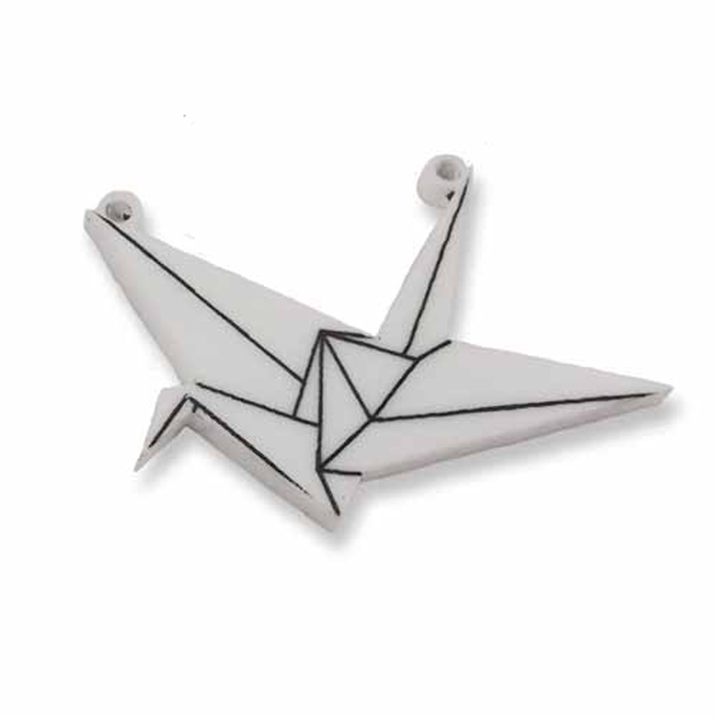 Origami Crane laser cut engraved charm