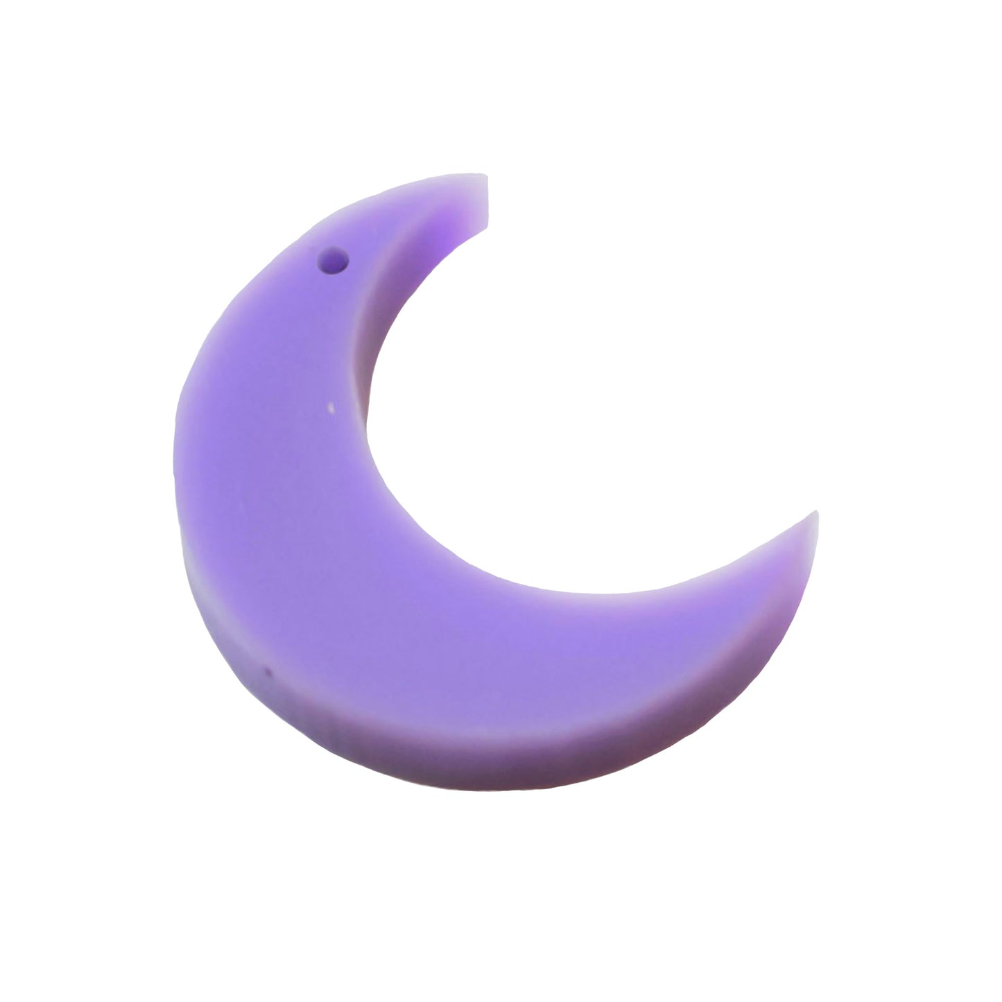 Crescent moon laser cut charm