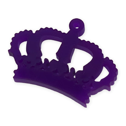 Crown laser cut charm