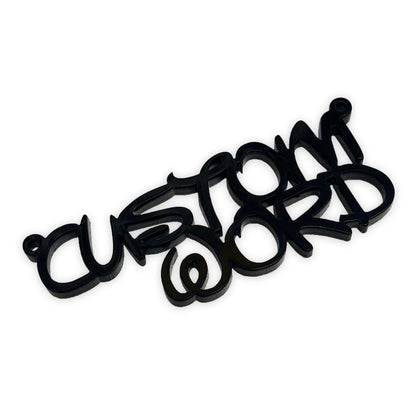 Cartoon (Disney style) Custom word charm