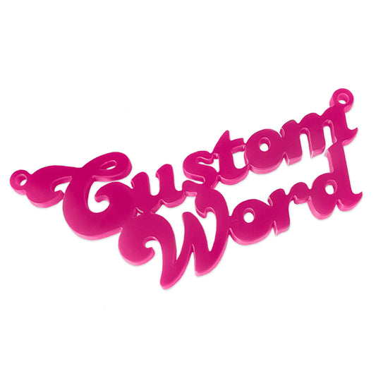 Candy font Custom word charm