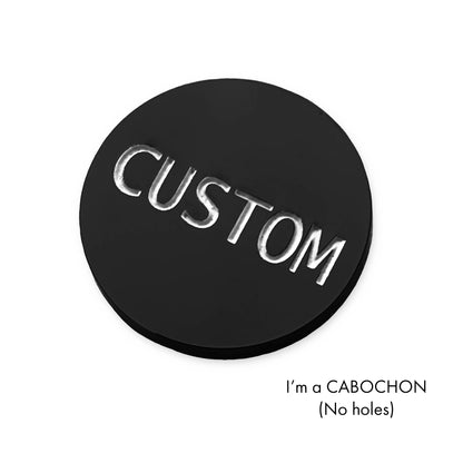 Cabochon Custom worded circle