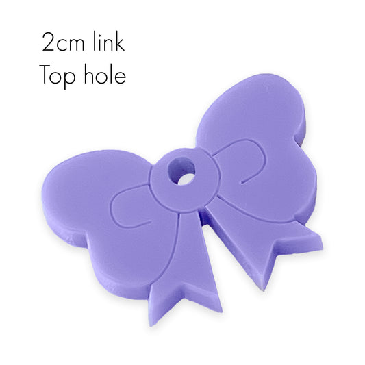 8 Cute bow link shapes, 2cm