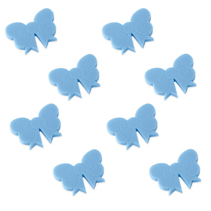 8 Cute bow cabochons, laser cut
