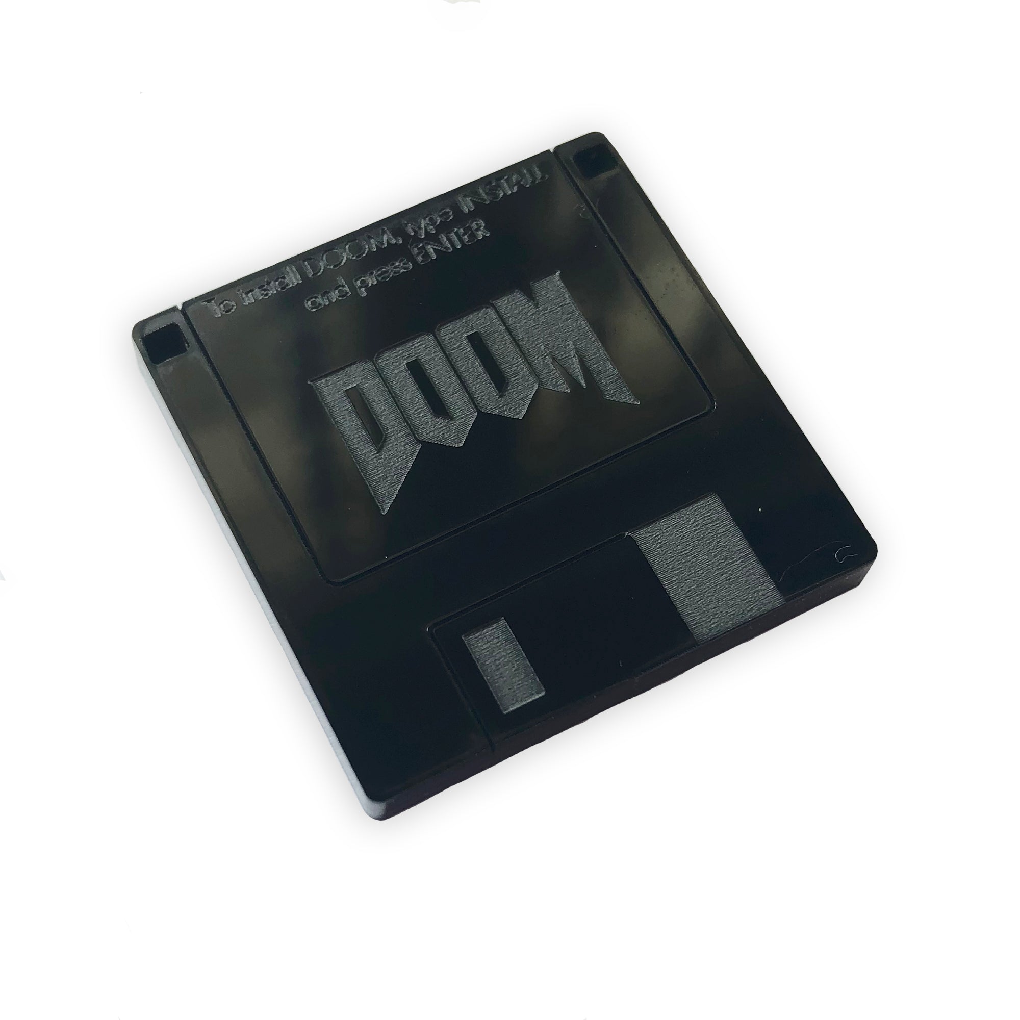 Dom3 Cut Out DOOM floppy disk laser cut charm – Craftjam