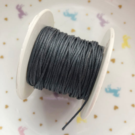 Grey cotton wax cord