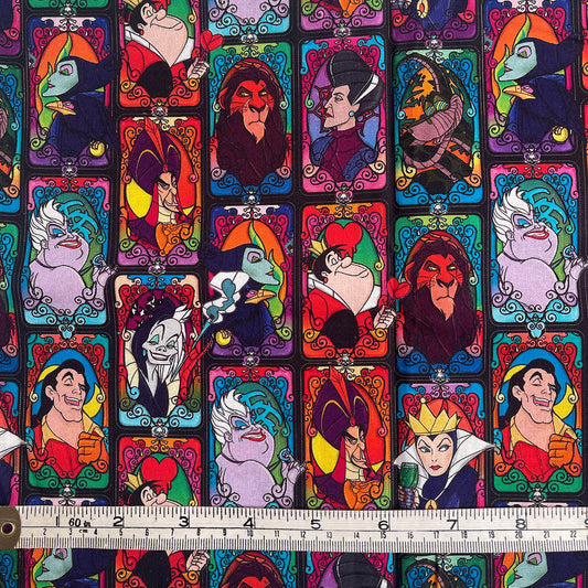 Disney Villains 100% cotton fabric