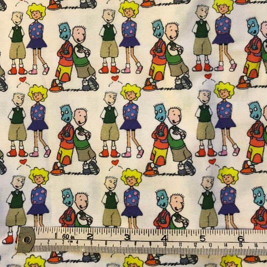 Doug cartoon 100% cotton fabric