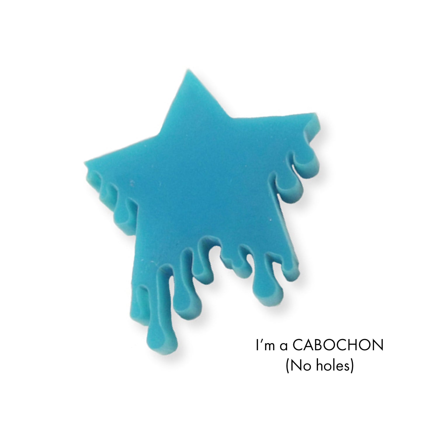 Cabochon Dripping star laser cut