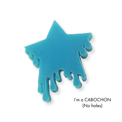 Cabochon Dripping star laser cut