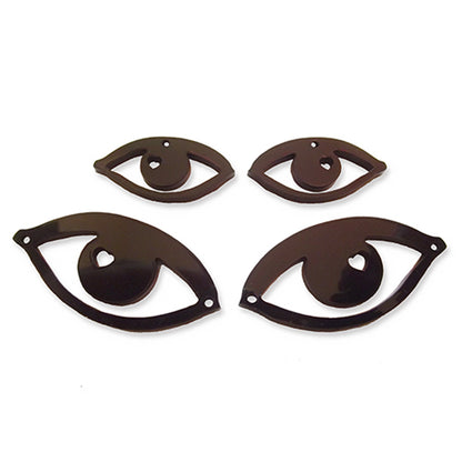 Eye laser cut charm