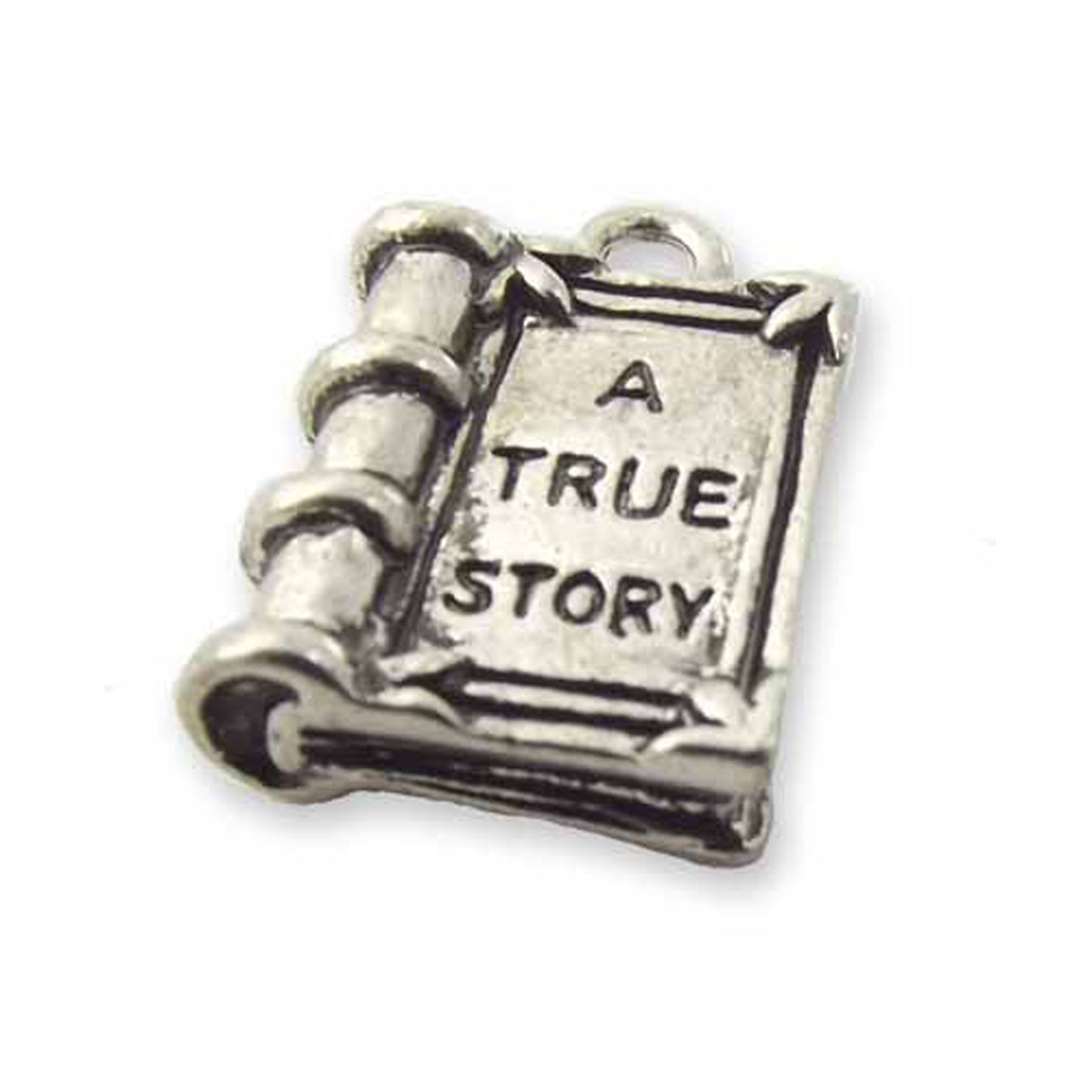 4 x A true story book charms