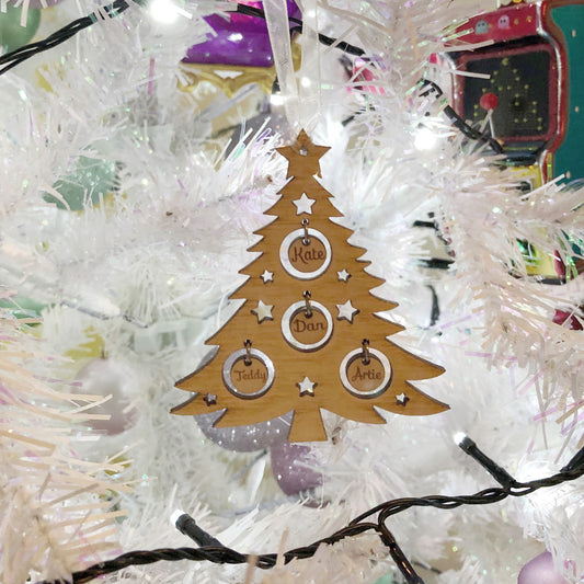 Family of four tree ornament kit