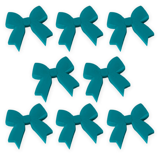 8 Fancy bow cabochons, laser cut