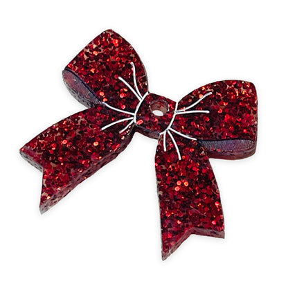 Fancy bow laser cut charm