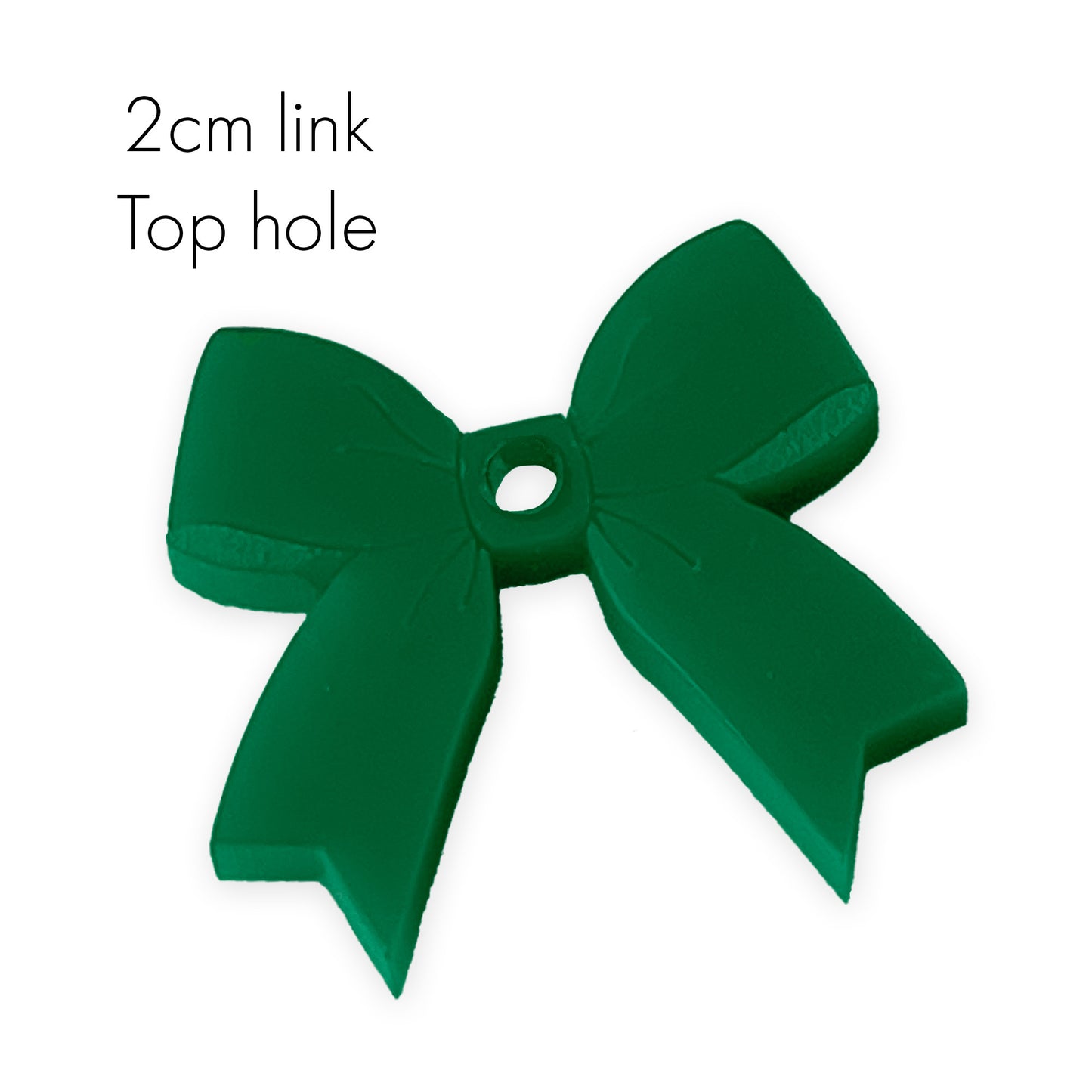 8 Fancy bow link shapes, 2cm