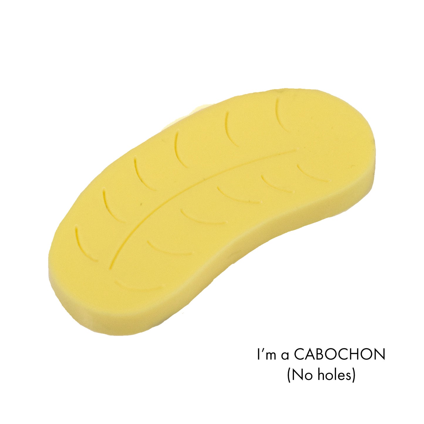 Cabochon Foam banana laser cut