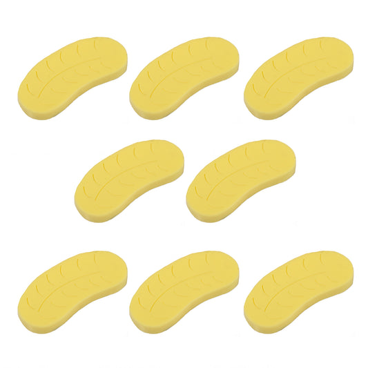 8 foam banana cabochons, laser cut