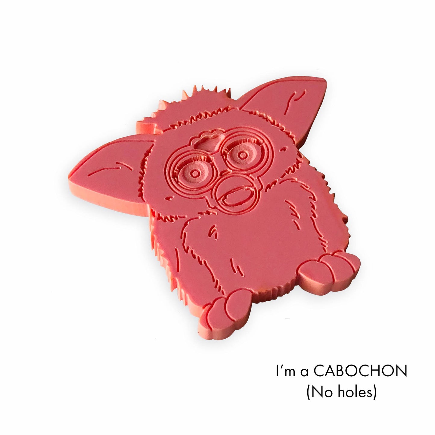 Cabochon Furby laser cut