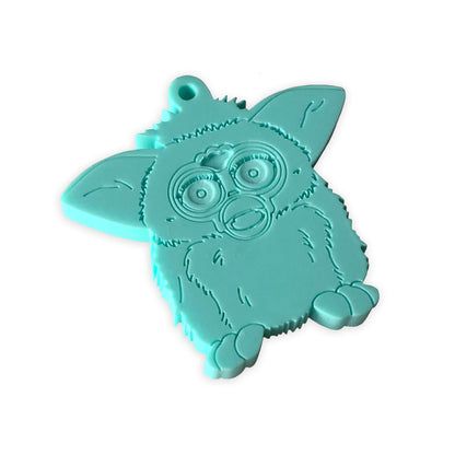 Furby laser cut charm