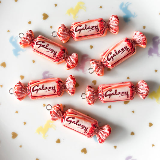 2 x Galaxy candy chocolate bar charms