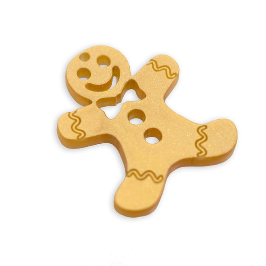 Gingerbread man laser cut charm