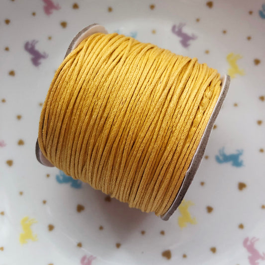 Gold Ochre cotton wax cord