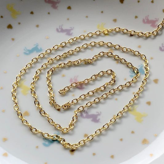 1M gold plated jewellery chain