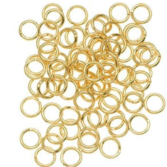 50 gold plated jump rings