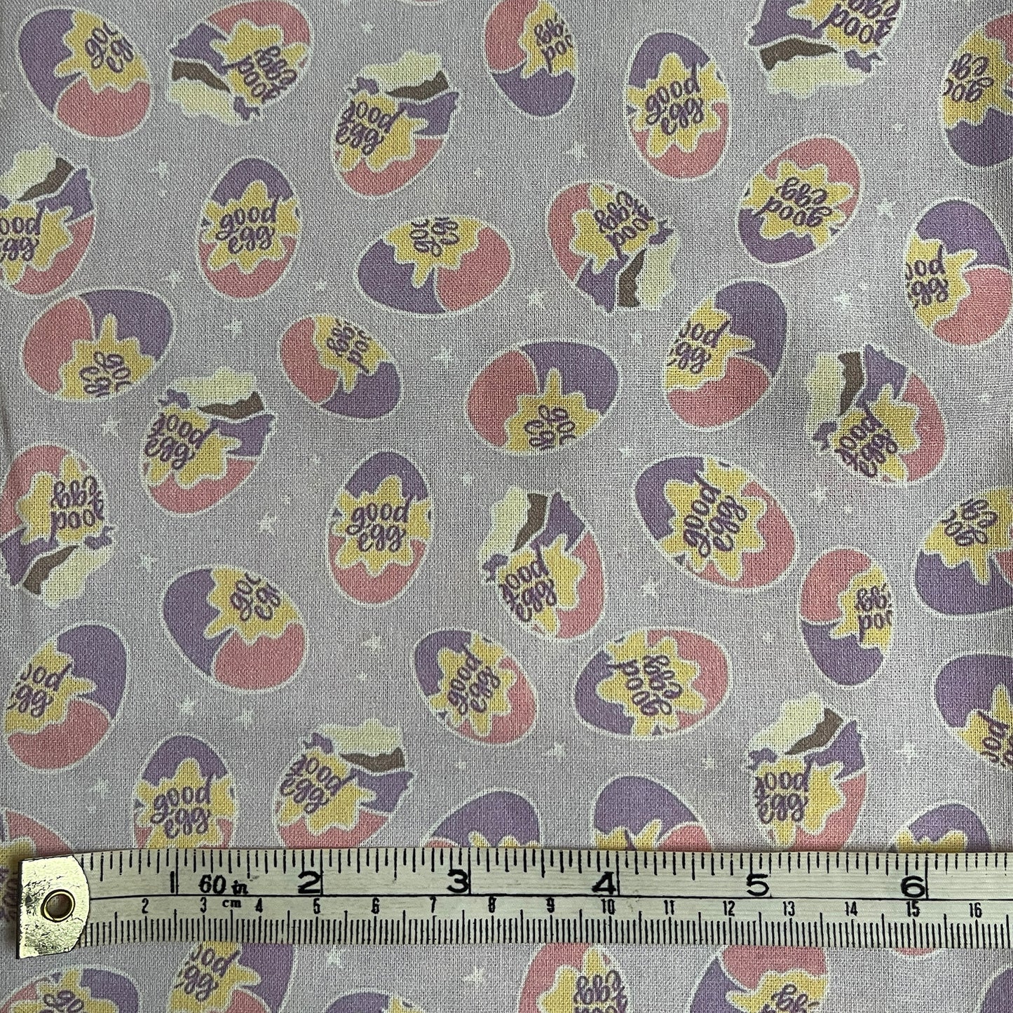 Cream egg 100% cotton fabric